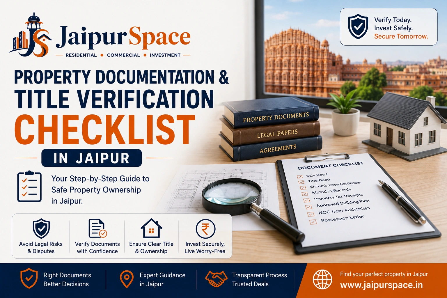 Property documentation and title verification checklist for Jaipur home buyers
